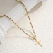 14k gold cross necklace